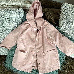 Zara toddler girl raincoat pink